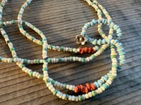 Image 5 of Meadow Flowers . Seed beads and sterling silver necklace / n11