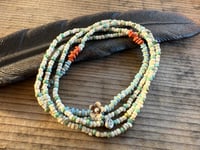 Image 6 of Meadow Flowers . Seed beads and sterling silver necklace / n11