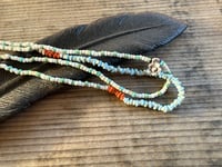 Image 8 of Meadow Flowers . Seed beads and sterling silver necklace / n11