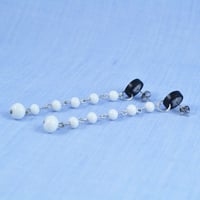 Image 10 of Dangly Vintage Glass Bead Earrings