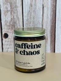 Image 1 of Caffeine and Chaos candle - Coconut soy wax, clean-burning, eco-friendly