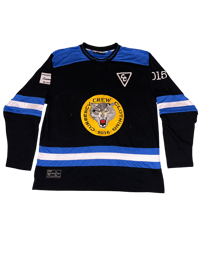 Currency Crew Currency Wolves Hockey Jersey Black Away