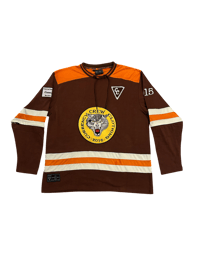 Currency Crew Currency Wolves Hockey Jersey Orange Alternate 