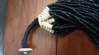 Image 9 of FIFTY STRAND BLACK BEAD NECKLACE 