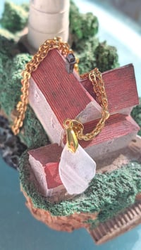 Image 1 of Cape Cod Genuine Sea Glass Pendant Frosty White Real Ocean Tumbled Cape Cod Beach Glass 