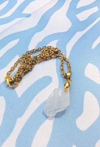 Image 2 of Cape Cod Genuine Sea Glass Pendant Frosty White Real Ocean Tumbled Cape Cod Beach Glass 