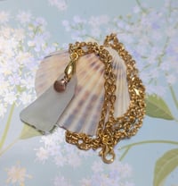 Image 3 of Cape Cod Genuine Sea Glass Pendant Frosty White Real Ocean Tumbled Cape Cod Beach Glass Necklace