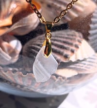Image 5 of Cape Cod Genuine Sea Glass Pendant Frosty White Real Ocean Tumbled Cape Cod Beach Glass 