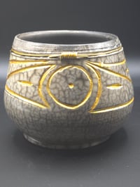 Image 3 of Modern Taino Raku Pot 