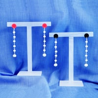 Image 1 of Dangly Vintage Glass Bead Earrings