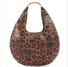 Leopard Print Hobo Bag