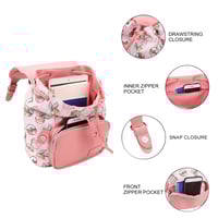 Image 4 of Pokémon Pikachu & Poké Balls Pink 10" Adult Mini Rucksack