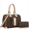 2In1 Design Print Handle Satchel W Wallet Set