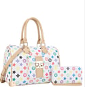2In1 Design Print Handle Satchel W Wallet Set