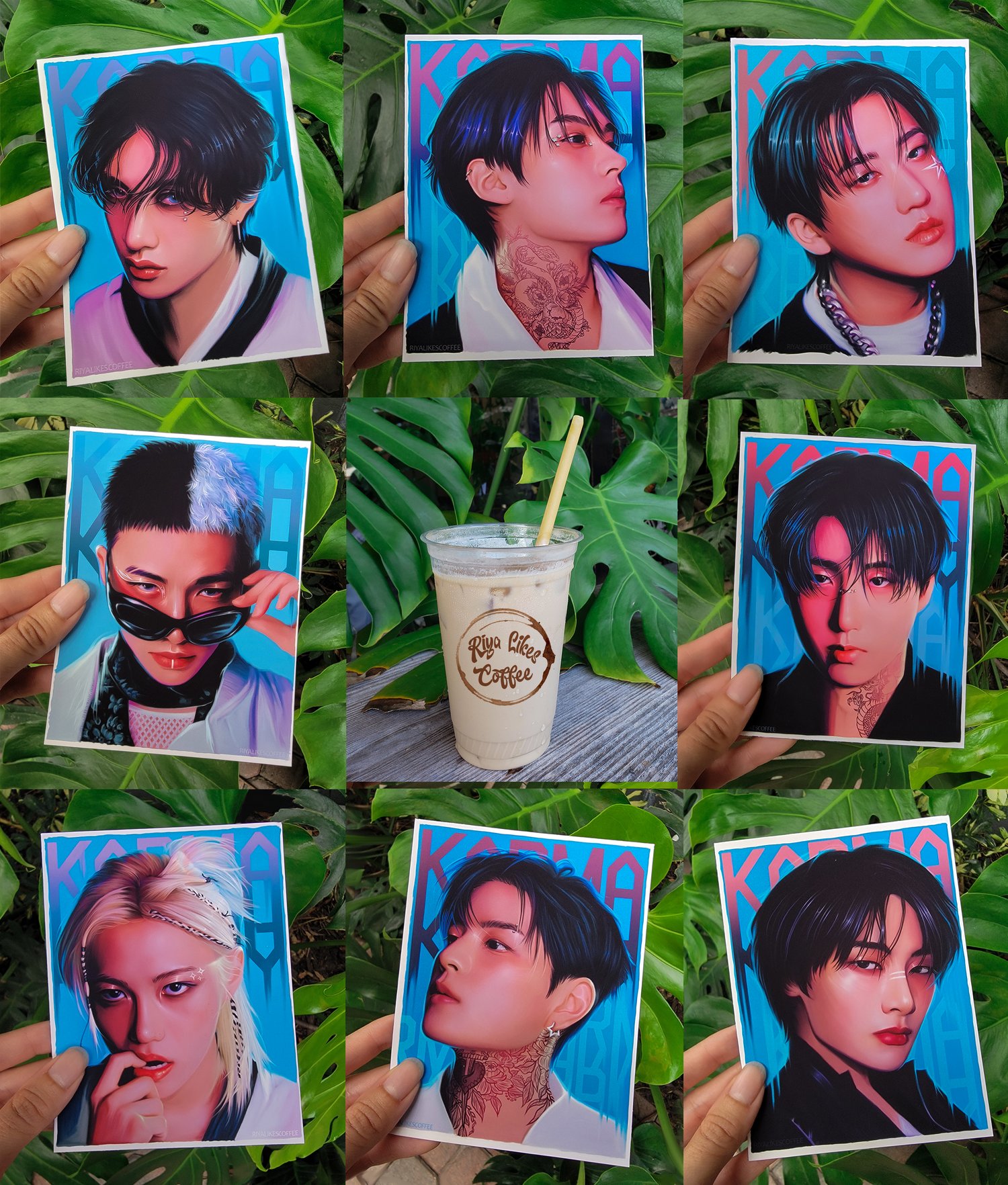 "KARMA"  Individual Large Art Prints 8.5 x 11