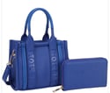 2In1 Handle Tote Bag Mini Satchel W Wallet Set