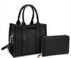 2In1 Handle Tote Bag Mini Satchel W Wallet Set