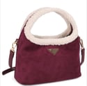 Smooth Fur Design Handle Crossbody Bag