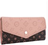 Two Tone Textured Design Button Flap Wallet