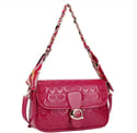 Oval Pattern Print Scarf Chain Handle Crossbody Bag