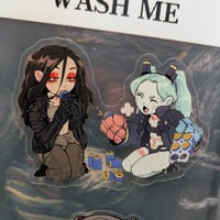 Image 2 of Rebecca & Glory Sticker - 3 inch Transparent Vinyl Sticker