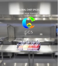 Image 1 of Four Piece Clear Spice Container Box with Cover and Spoon