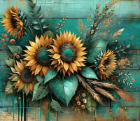 Image 1 of Rustic blue sunflower