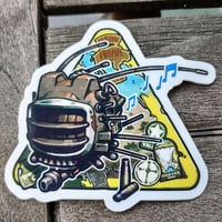 Neo-Vegas Eyebot Sign - 3 inch Glossy Vinyl Sticker