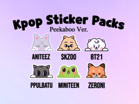 Image 1 of Kpop Peekaboo Sticker Packs - Mini & Large