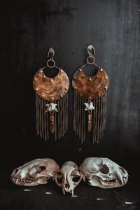 Image 2 of Brass shield and bone hangers