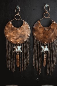 Image 4 of Brass shield and bone hangers
