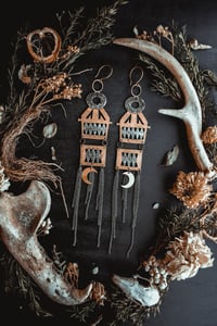 Image 1 of Ornate brass ear hangers 