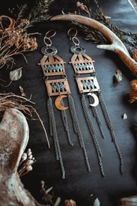 Image 3 of Ornate brass ear hangers 
