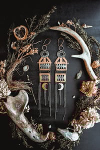 Image 7 of Ornate brass ear hangers 
