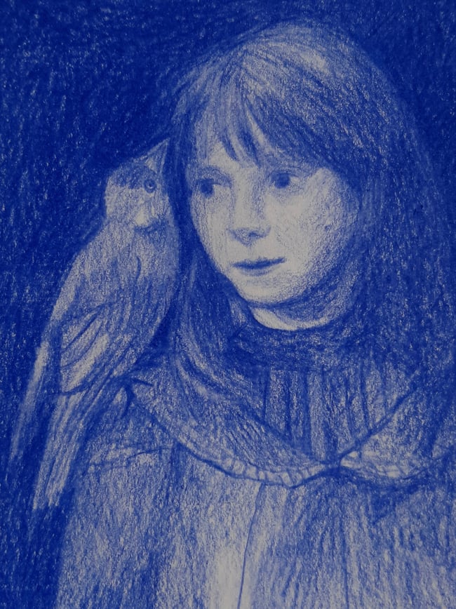 Birdie ~ Original drawing 