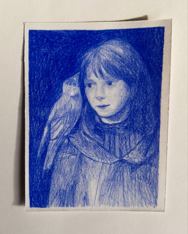 Birdie ~ Original drawing 