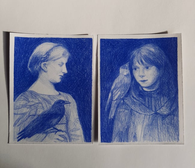 Birdie ~ Original drawing 