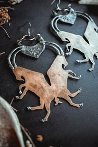 Image 4 of Mirrored goat earrings 