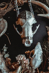Image 4 of Racoon skull necklace 