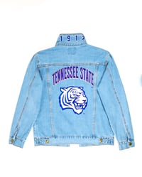 Image 1 of Tennessee State U - Homecoming Denim Jacket 2..0