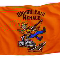 UNION PAID MENACE FLAG