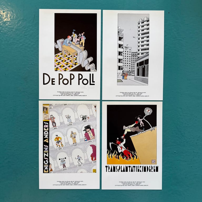 Assorted Humo Portfolio of Prints Signed by Joost Swarte Image 16
