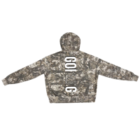 Image 2 of JST TRST "KG" Unisex 100% Cotton French Terry Camo Hoodie 