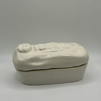 Image 1 of White Alien Trinket Coffin Box