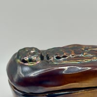 Image 2 of Brown Rainbow Slip Trinket Coffin Box
