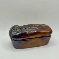 Image 1 of Brown Rainbow Slip Trinket Coffin Box