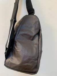 Image 5 of Tycoonrebel Leather TYCOON LOGO Crossbody Bag Messenger Sling Bag Dark Brown