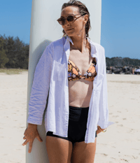 Image 1 of Triangle Top - Orange Flower