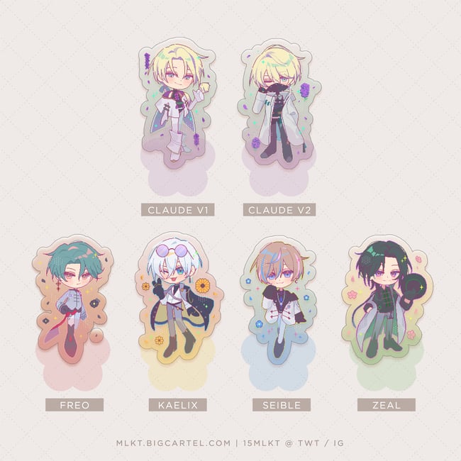 NIJIEN ✧ Pixel Standee / Charms