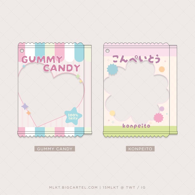 PVC Candy Pouch Photocard Holders